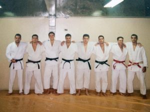 Mestre Michel Pedroso em 1993 com alguns professores formados pelo grande Mestre Li